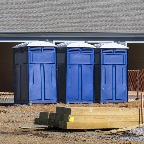 how do you ensure the portable toilets are secure and safe from vandalism during an event in Swanton